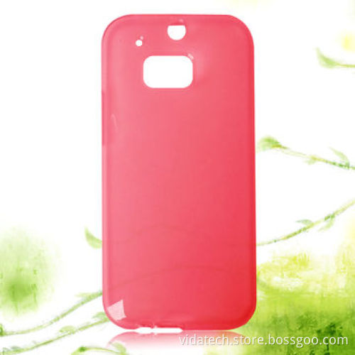 Smooth Surface Translucent Soft with Frosted Matte Finish Inner TPU Protective Case for HTC M8